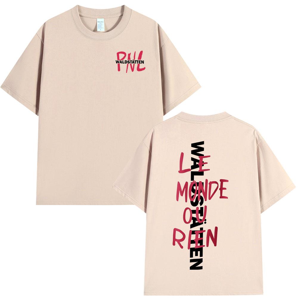 Rapper PNL Que La Famille Le Monde Chico Album T-shirt Men Women Hip Hop Fashion Short Sleeve T-shirts Cotton Casual T Shirt Top