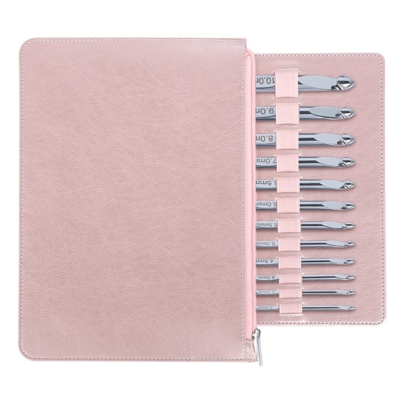12Pcs Interchangeable Crochet Hook Set 3.0mm-10mm Tunisian Crochet Hook with Cable for Beginner Knitting Weaving Project
