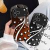 Deep Night with Stars For iPhone 17 16 15 14 Pro 13 Plus 12 mini 11 Pro Max XR X S 7 8 Elliptical Tempered Glass Phone Case