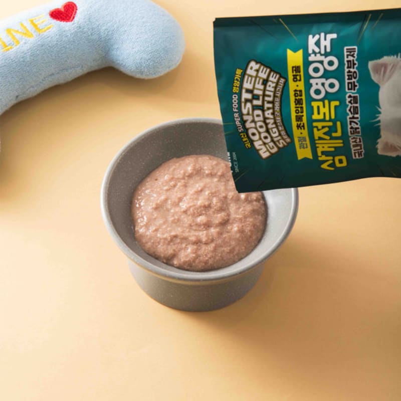 [Pet] Monster Good Life Dog Nutrition Porridge Samgye & Abalone 120 G