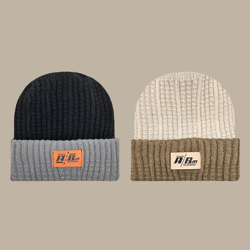 

Hat women s autumn and winter knitted plush bucket hat big head circumference bucket hat thermal basin hat shows a small tide