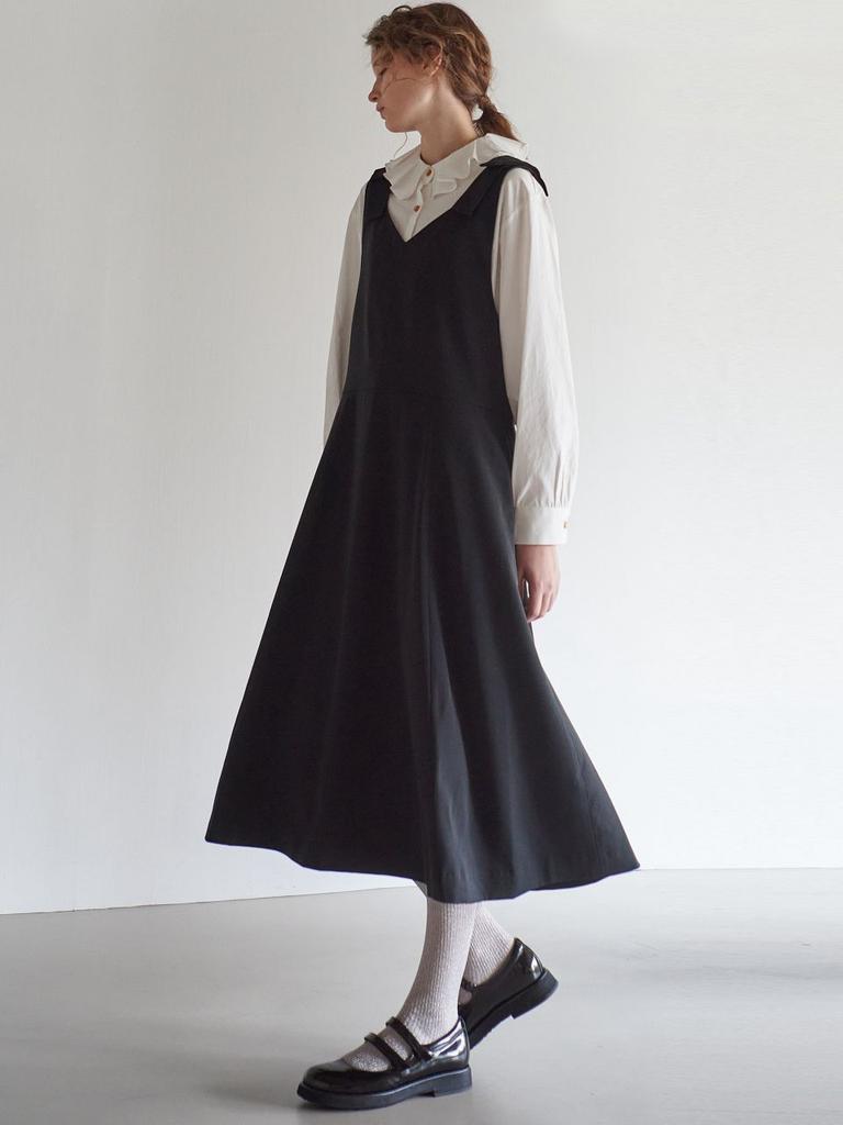 Mite Ribbon Flare Dress_Black