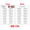 New Arrivals Water Transfer Girls Cosmetic Disposable Fake Temporary 4d Eye Brow Tattoo