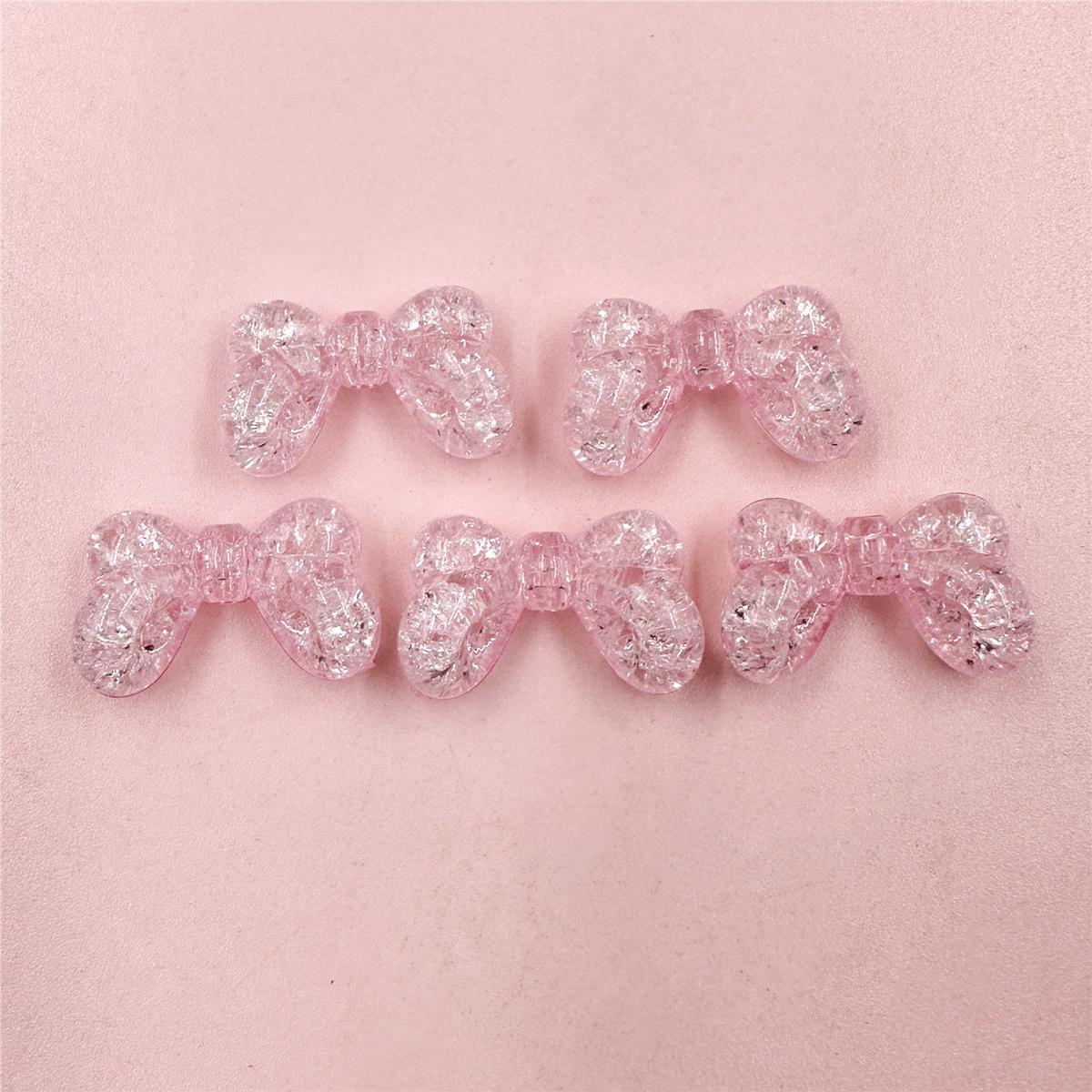 

16,5*27 мм бусины акриловые бусины модные материалы ручной работы 5 шт. лопающийся бант розовый