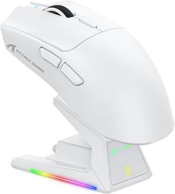MAMBASNAKExATTACK SHARK X1 Gaming Lightweight 3 Omron Optical 100 Million Times Charging Cloud AI Professional Teflon Customizable Mouse, 49g,