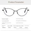 High-end Metal Frame Cat Eye Glasses Women's Myopia Glasses Frame Can Be Matched With Ultra-light Gold Wire MH9074