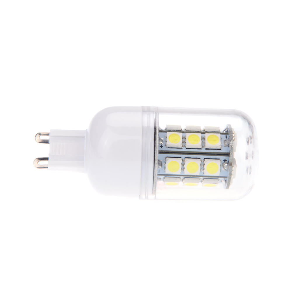 G9 5.5W 5050 SMD 27 LEDs Corn Light Lamp Bulb Energy Saving 360 Degree White 220-240V