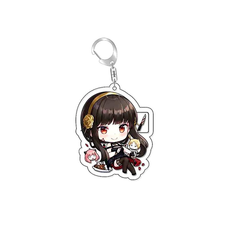 Anime SpyxFamily Anya Loid Yor Forger Cartoon Acrylic Keychain Pendant Keyring Bag Tag Anime Collections for Costumes