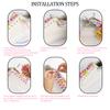 Colorful Pearl Buckle No Tie Elastic Shoelaces, Widened Lazy Fashion Flat Laces Replacement for Kids Adults Sneakers