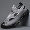 Summer New Men's Hole Shoes Breathable and Lightweight Hollow Mesh Shoes Mountaineering and Wading Thin Sandals