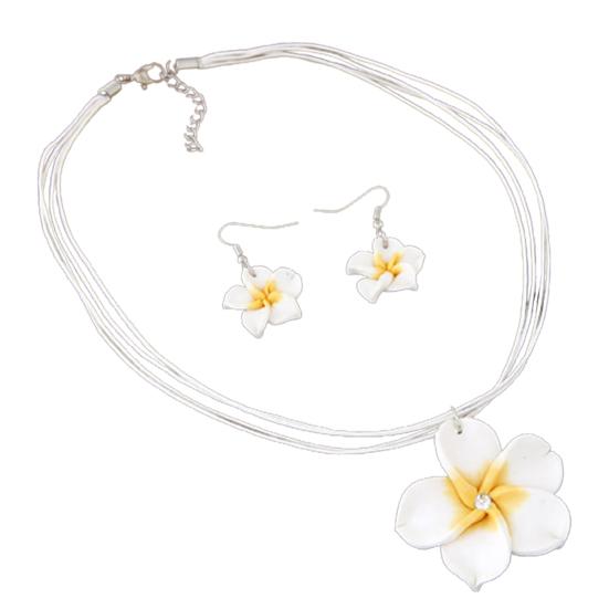 Jewelry Set Fashion Attractive Alloy Flower Dangle Jewelry Set for Party Dating Vacation
