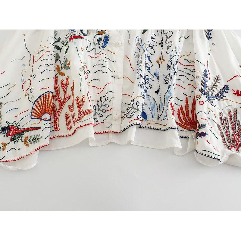 Women's Kaslead Cotton Stretch Waist Embroider