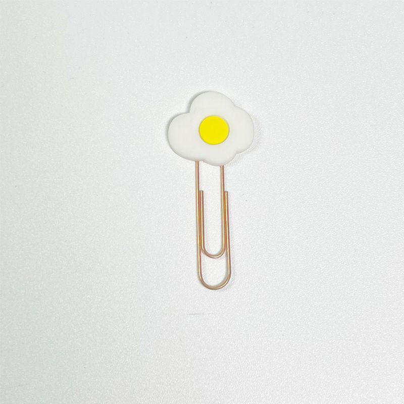 Rose Gold Creative Cartoon Metal Paperclip – Cute Irregular Bookmark Gift for Students