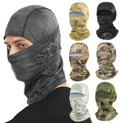 Tactical Camouflage Balaclava Windproof UV Protection Cycling Face Mask Quick Drying Outdoor Cycling Fishing Hiking Scarves