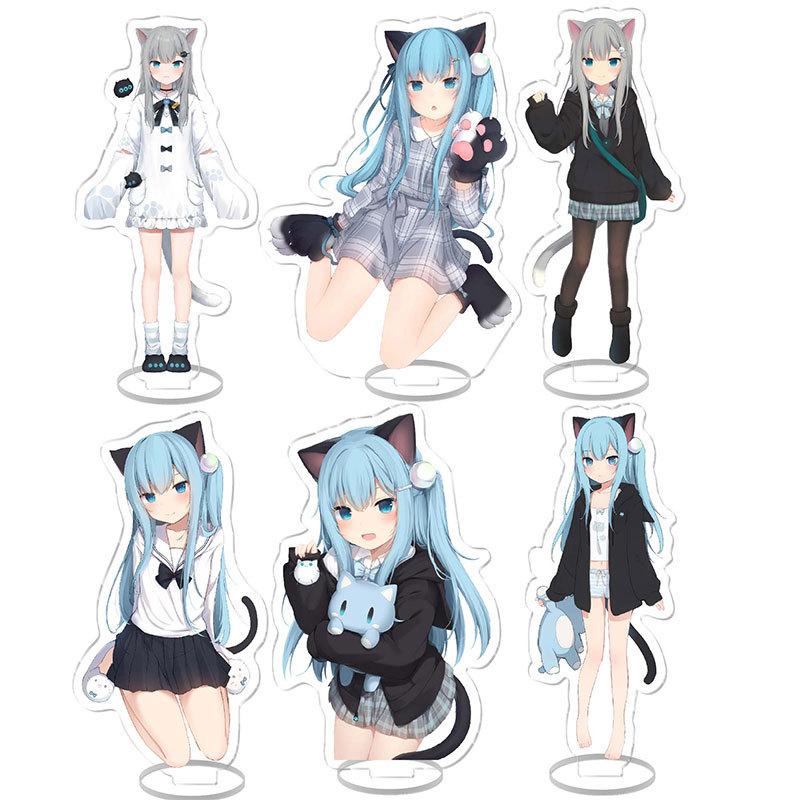 Nekoha Shizuku Acrylic Stand Model Plate Decoration Originality Desk Figure Display Fans Gifts Cartoon Prime Products Standee