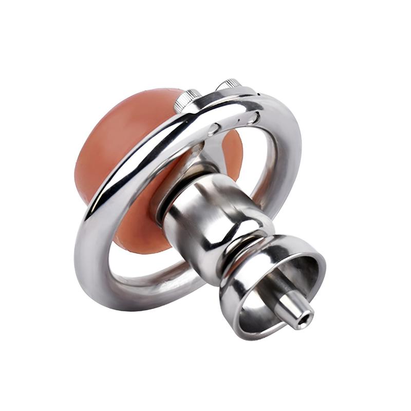 FRRK Sissies Inverted Chastity Cage Removable Silicone Clitoris Urethra Safety Lock SM BDSM Intimate Restraint Males Adult Toys