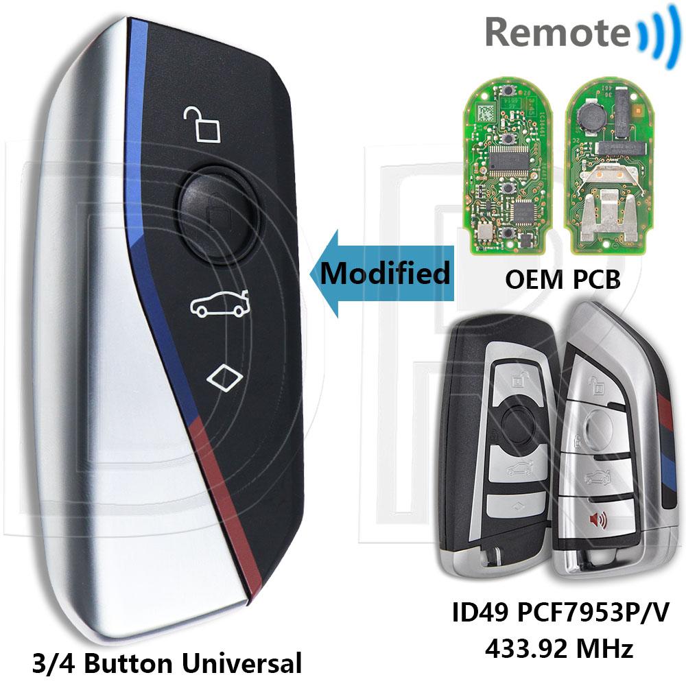 DR CAS4+FEM BDC Upgrade U-Stil ID49 PCF7945/53 315/433/868MHz Keyless Go Auto-Fernschlüssel für BMW 1 3 5 6 7 Serie F-Chassis
