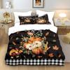 Pumpkin Duvet Cover Pillowcase Bedding Bedroom Decoration Children Gift Adult Single Double Bed Large SizeZip Duvet Cover