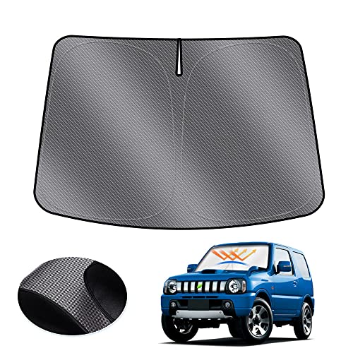 

LIMSTYLE Suzuki Jimny JB23W Солнцезащитный козырек на лобовое стекло, Солнцезащитный козырек, Спортивный тип, Автомобильная солнцезащитная шторка, Солнцезащитный зонт, Защита от УФ-лучей, Гибкий, Защита автомобиля, C