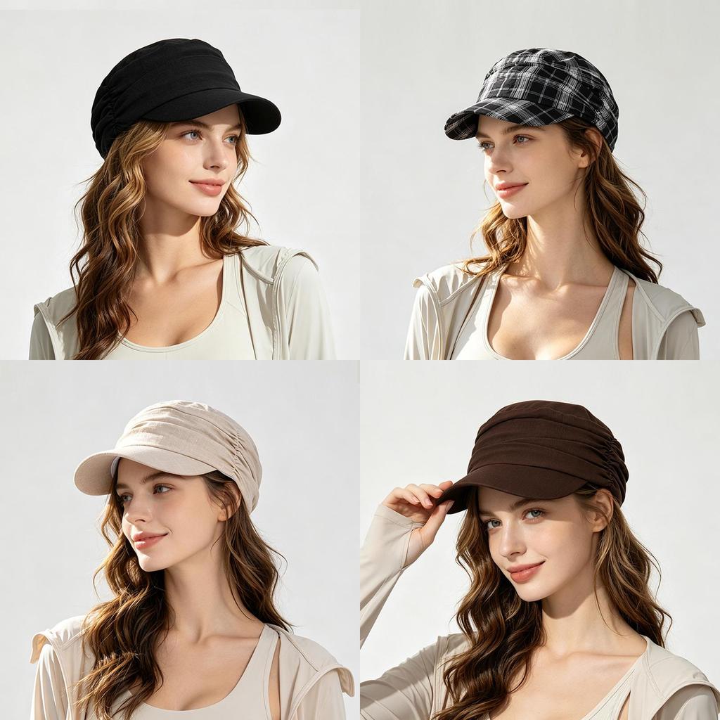 Cloud Hat Womens Sun Protection Cap With Adjustable Fit For Summer Outdoor Casual Wear