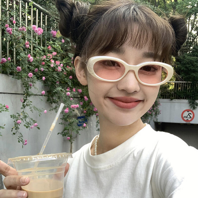 NeoRetro 20300 Ugly Sonnenbrille C2 Elfenbeinrosa