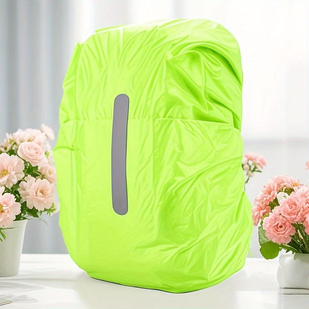 

Светоотражающий чехол для рюкзака для ночных поездок на открытом воздухе Растягивающийся, складной, подходит для рюкзаков 26-40 л, идеально подходит для походов и путешествий Чехол для рюкзака зелёный