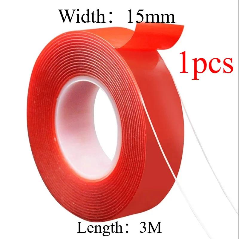 Double Powerful Sided Tape  Transparent with HighTemperature Resistance No Marks Waterproof Acrylic Car Adhesion Strong Tape