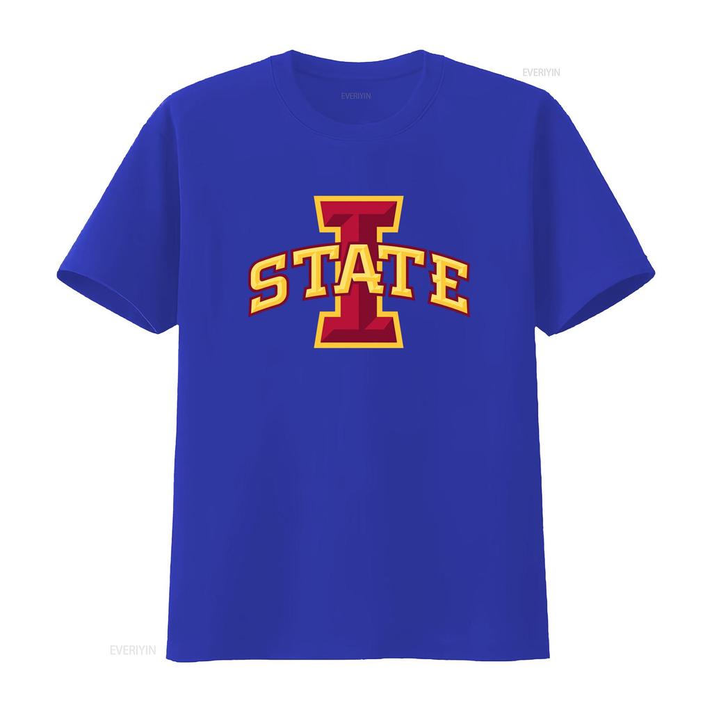 Iowa STATE Koszulka Softstyle Ubrania College'owe Duch Szkoły Fan Stylowy Design vintage Prana Góra Do Codziennego Noszenia z grafiką