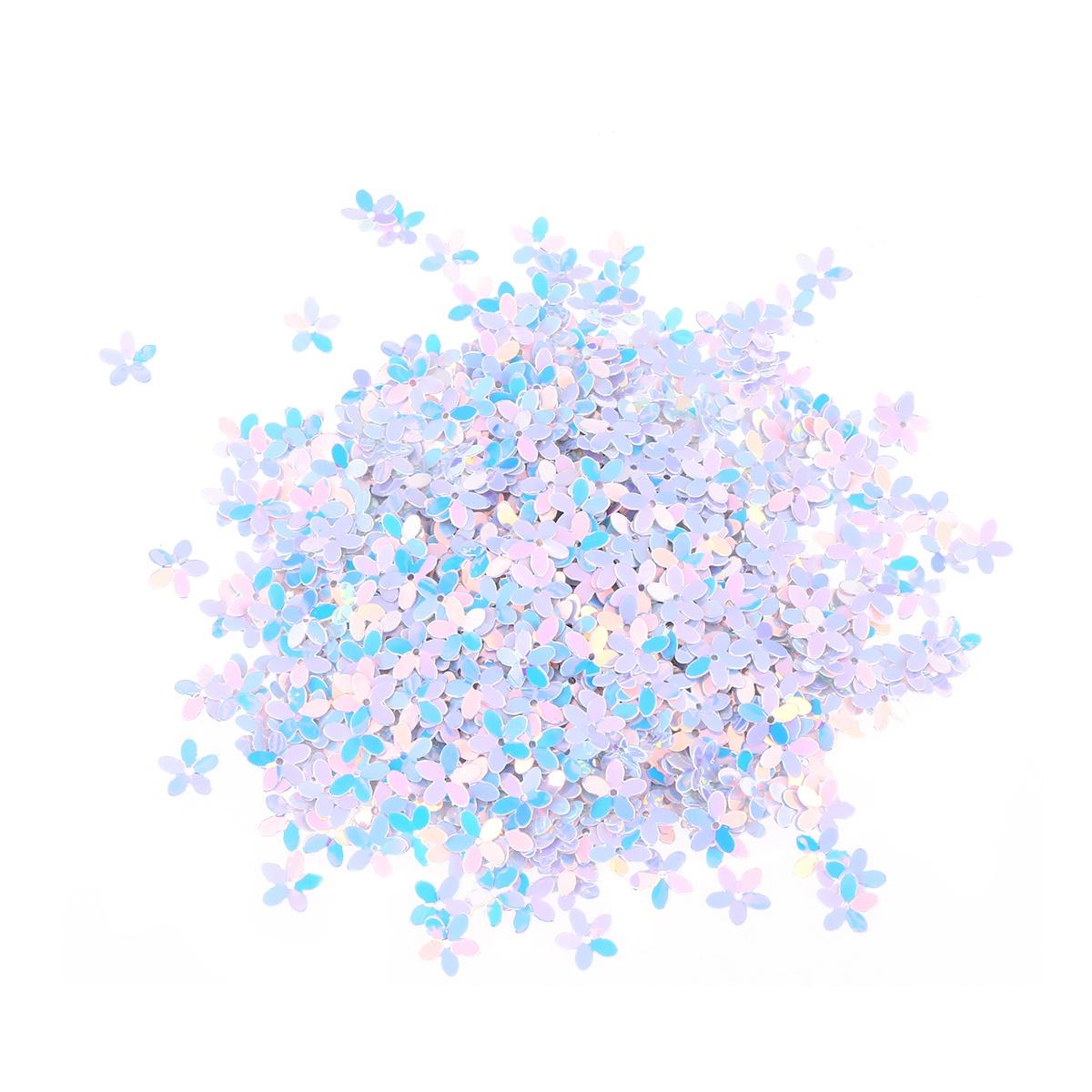 

800pc 10Mm Flower Sequin Patches For Clothing Bright Pvc Diy Decorative Jewelry Accessories Sewing Appliques Patch Craft білий