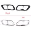 Stainless steel Car Pipe Throat Exhaust Outputs Tail Frame Trim Cover For BMW X5 G05 X6 G06 X7 G07 2019-2026 (M60) Accessories