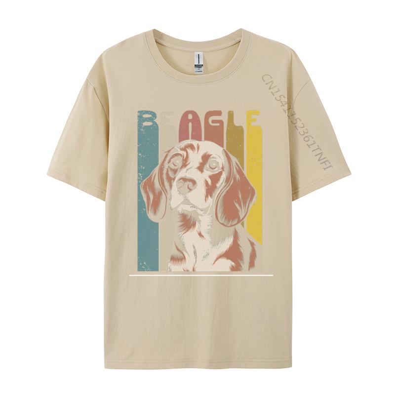 Retro Beagle Dog Tshirt Gift TShirt Cotton Tops T Shirt Fashionable Men Top TShirts Basic Camisetas