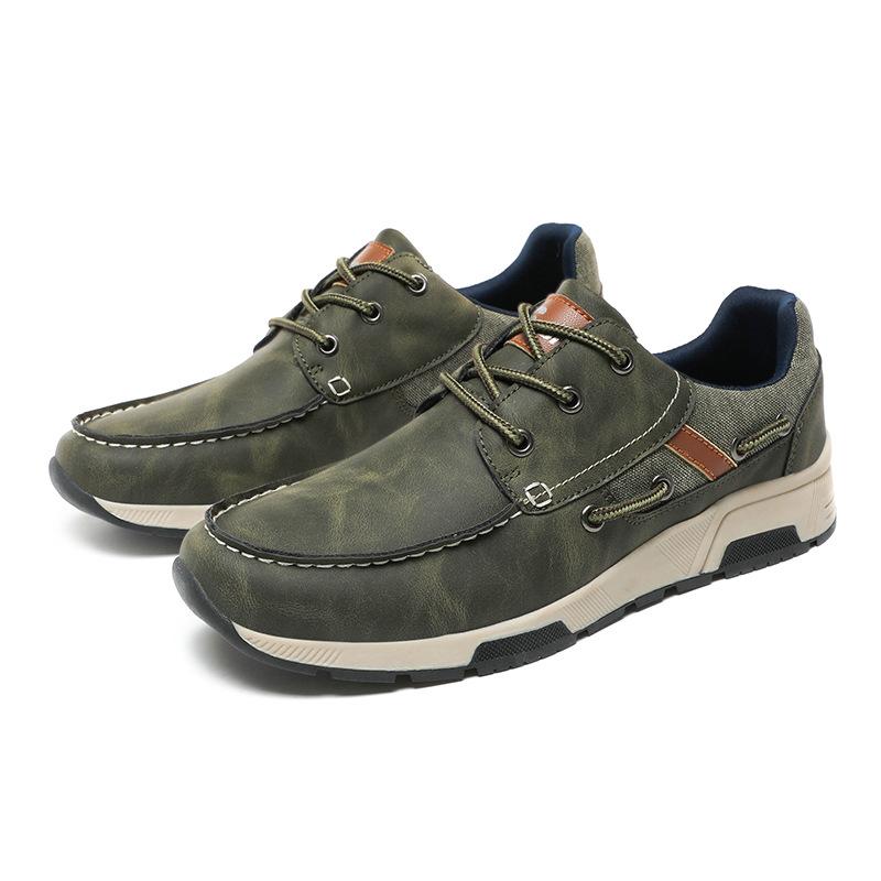 Board shoes men s fashionable casual shoes breathable and comfortable versatile new trend men s shoes artistic style 40 зелёный