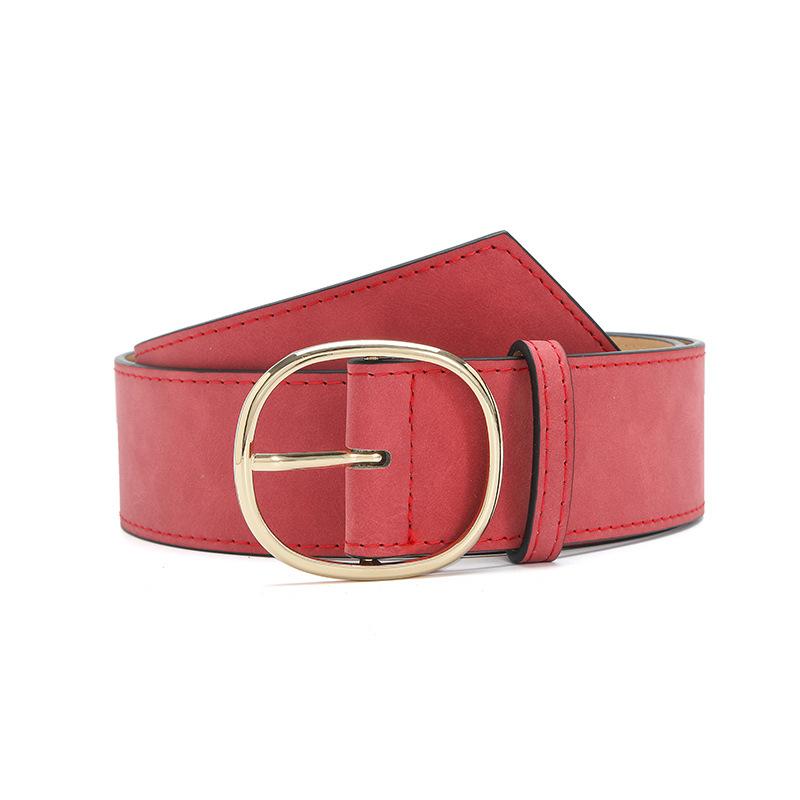 

Жіночий широкий пояс із декоративною сорочкою на овальних ґудзиках із золотою пряжкою 107x4.7cm