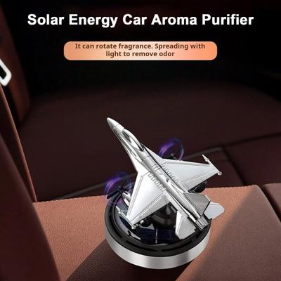 Auto-Aromatherapie-Lufterfrischer mit 54 Streulöchern Solarbetriebener Kampfjet-Diffusor für ätherische Öle im Armaturenbrett