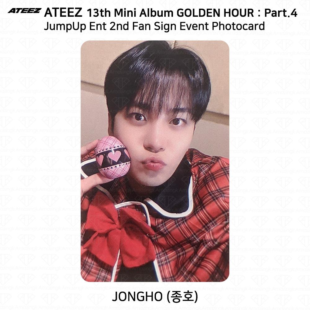 ATEEZ 13. Mini-Album Golden Hour Pt.4 JumpUpEnt 2. Fan-Zeichnung Fotokarte