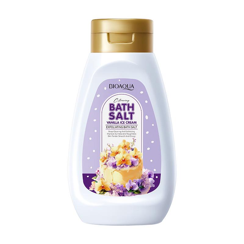 Peach Exfoliating Bath Salts 430g Macaron Cake Body Bath Salts Skin Care Products