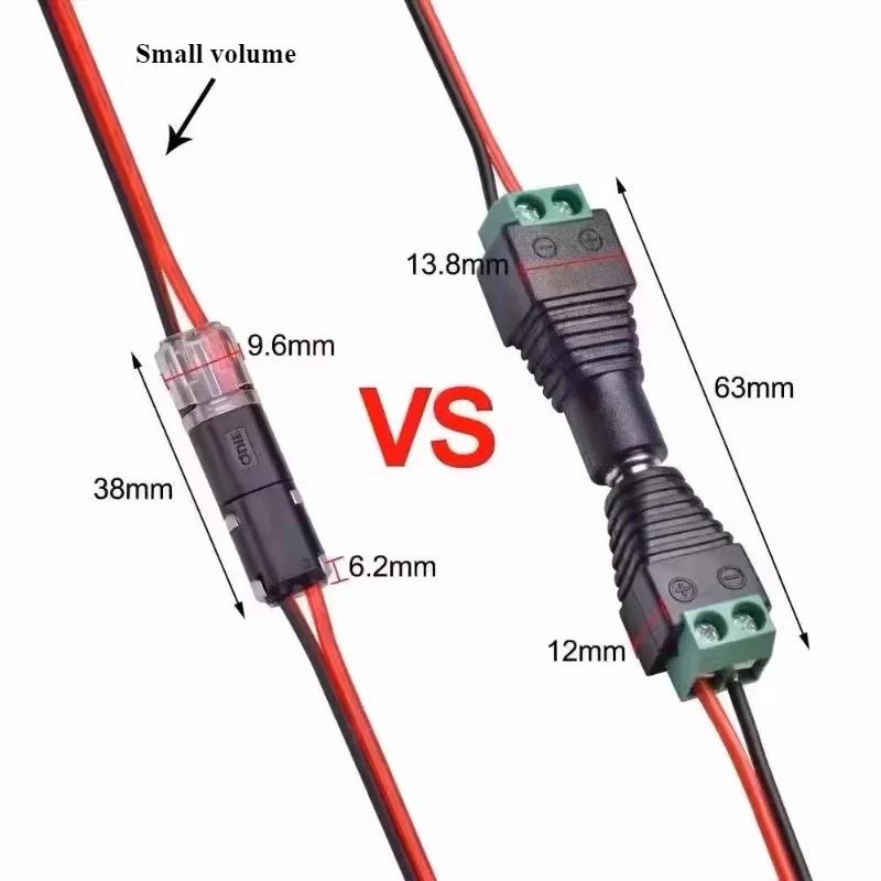 Waterproof Plug Wire Connector 2 Pin Way Cable Plug Car Electric Wire Snap Connectors Strip Terminal Connection Home Improvement