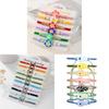 Braccialetti Tessuti a Mano con Pesci Animali in Ceramica per Donne e Uomini con Punti Multicolor Regolabili