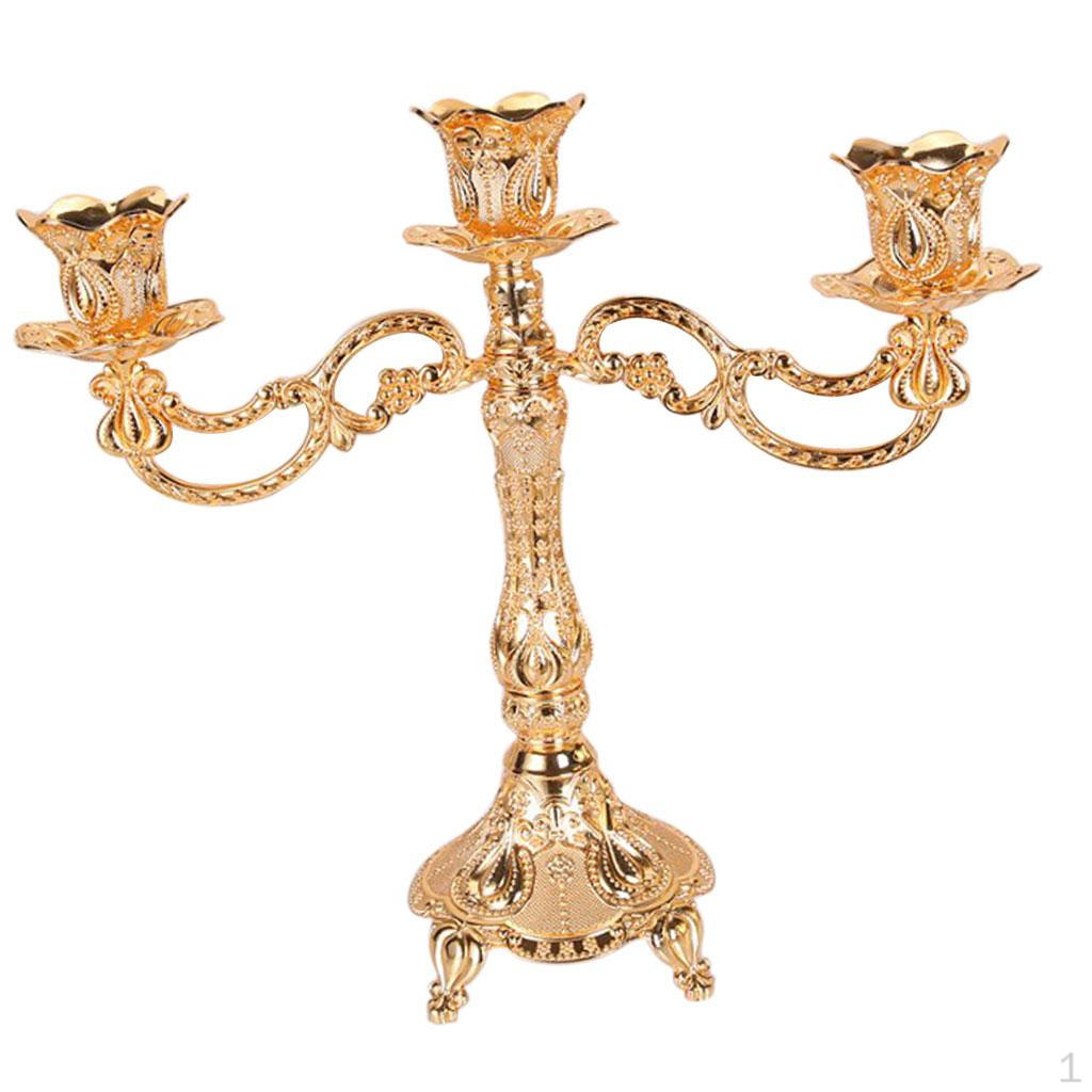 Metal Vintage Tea Light Candle Holder Candlestick Wedding Table Dining Decoration Ornament