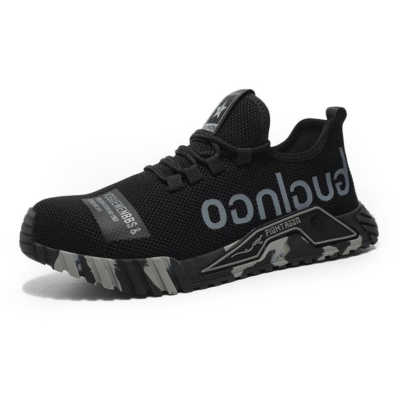 Fashion Indestructible Steel Toe Protective Safety Shoes Slip Resistant Abrasion Resistant Work Shoes Men Kevlar Insoles Sneaker