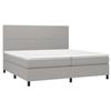 VidaXL Slatted Bed Base with Mattress and LEDs, Upholstered Bed with Headboard, Double Bed, Adult Bedroom Bed, 3134821