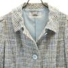 COURREGES Tweed Coat 40 Blue Women Used