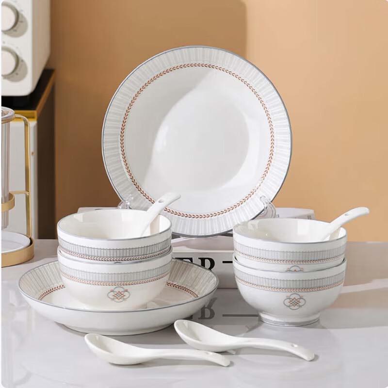 Tanghui 10-Piece Underglaze Ceramic Dinnerware Set TH-61510