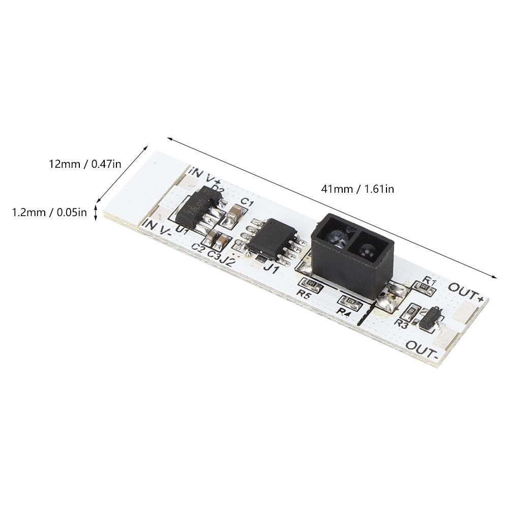 Infrared Reflection Sensor Switch Module Hand Sweep Function for LED Cabinet Lamp DC5V12V
