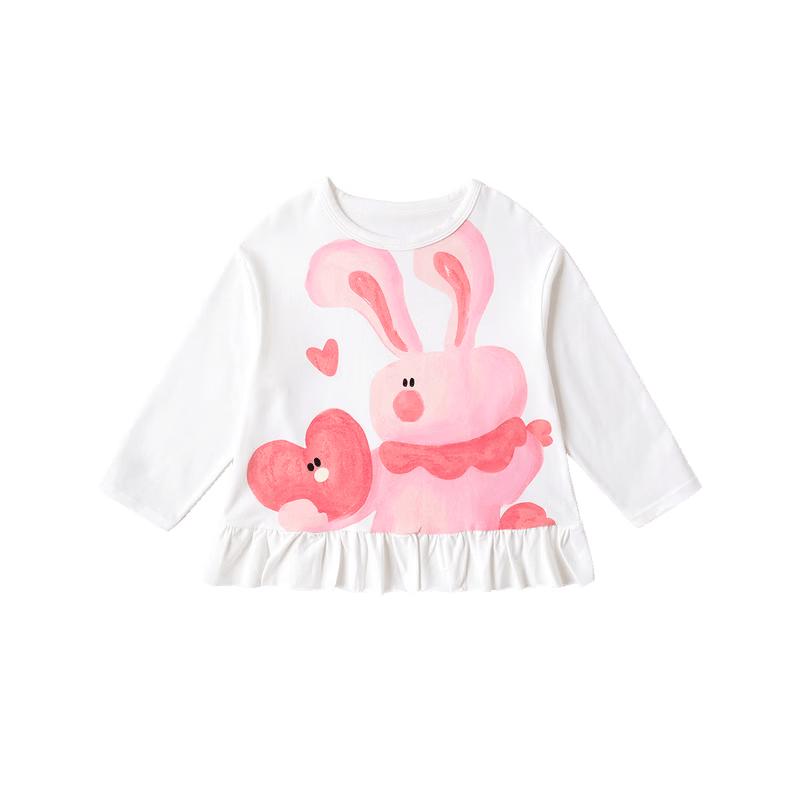 

Girls Ruffle Long Sleeve T-shirt 100