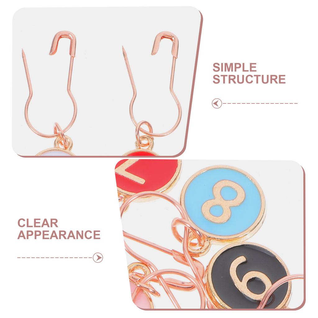 10pcs Row Counter Stitching Tool For Crocheting Alloy Count Recorder Multi-Use Marker Knitting Auxiliary Supplies Row Counter