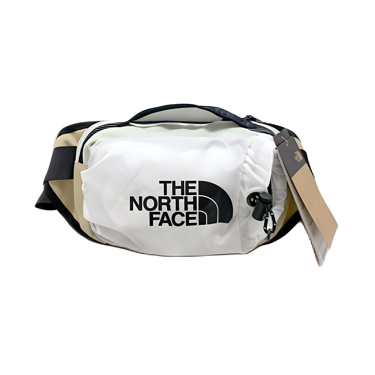 

The North Face 5.1L Adjustable Strap Waist Zipper Outdoor Bag Unisex bags Nylon White Khaki NF0A52RWOKZ Gardenia White/Khaki,Large