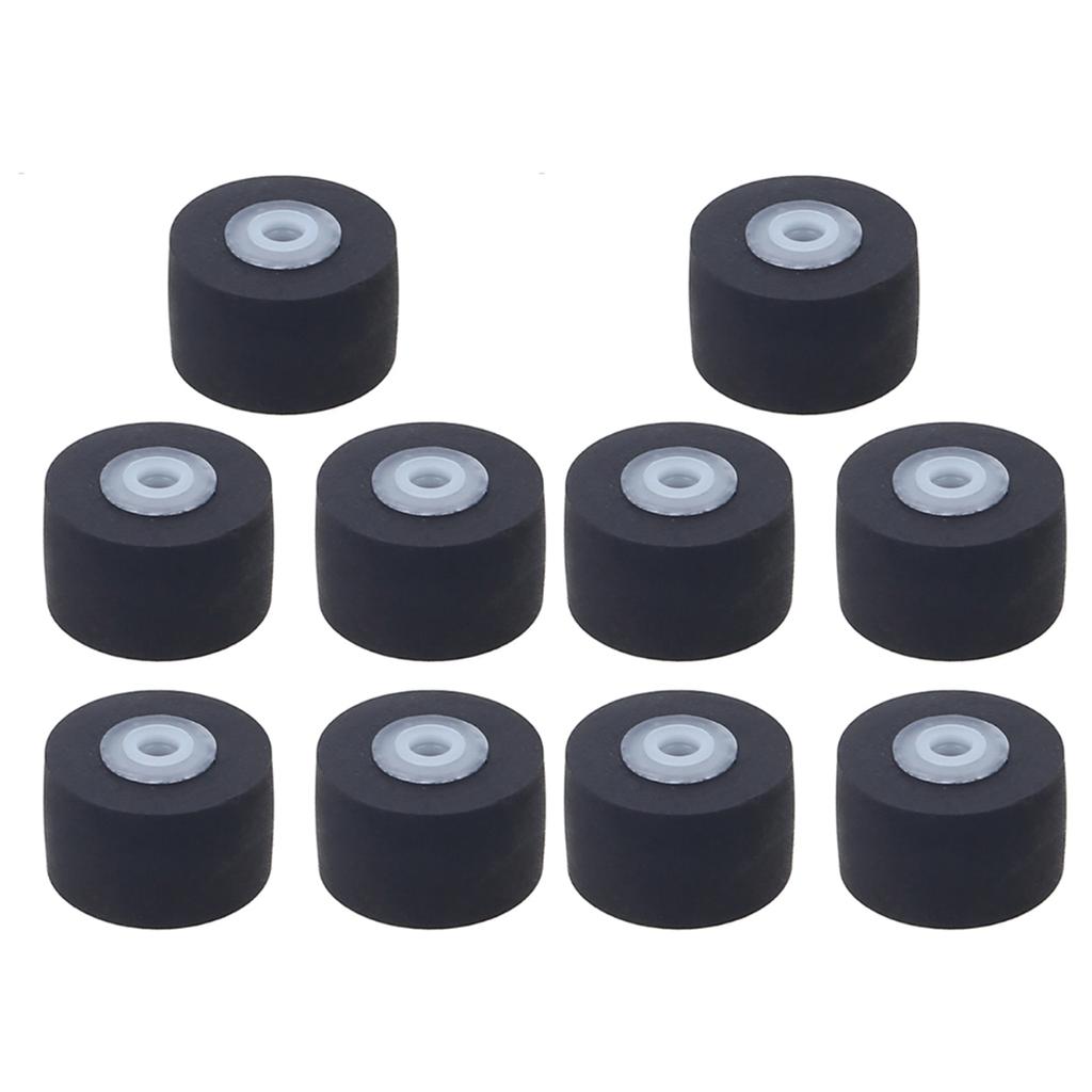 10 pz. Puleggia a nastro per cassette, Rullo pressore a nastro, Ruota puleggia a nastro per registratori a cassette, 10 mm