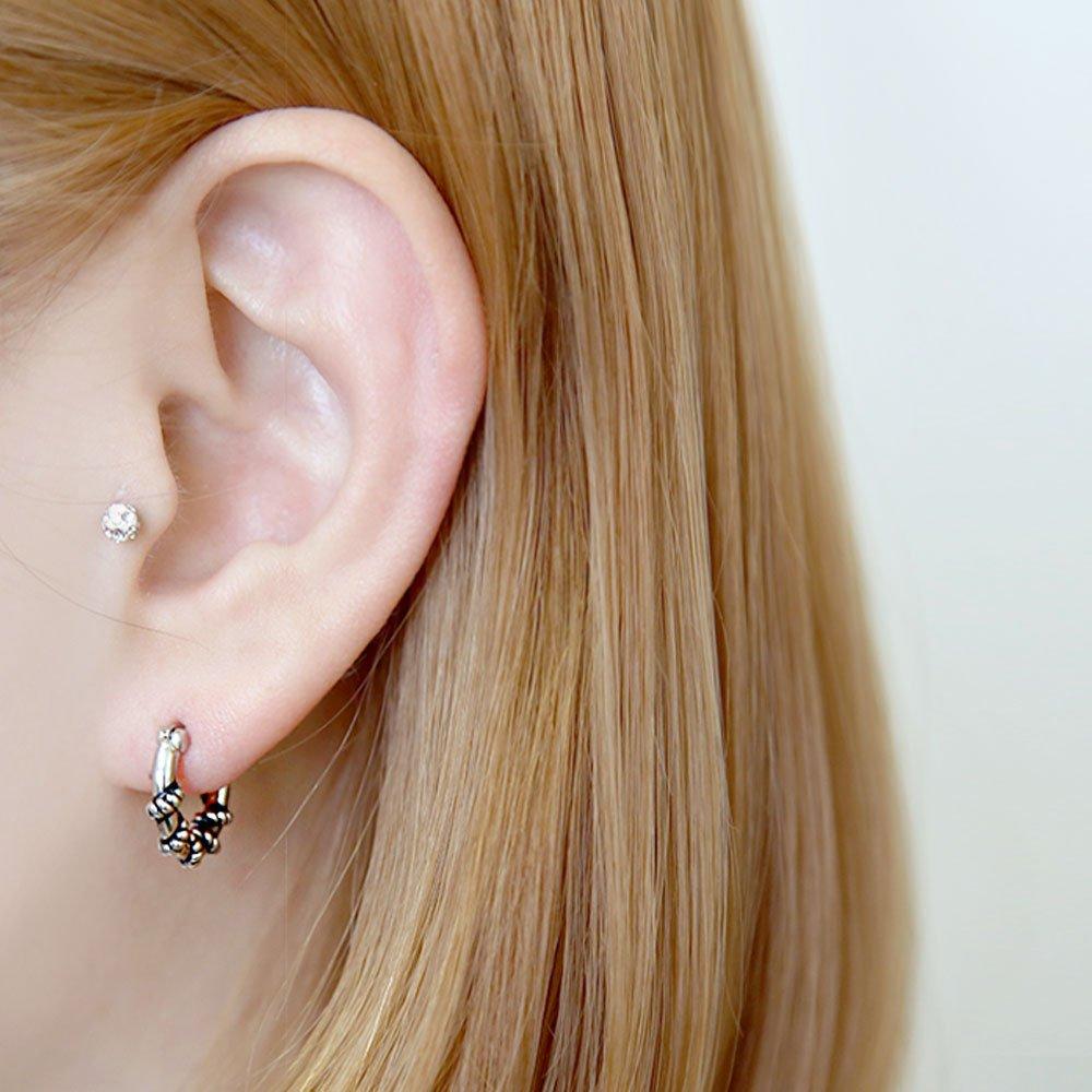 [1+1] Surgical Piercing Snake Ring (Single Sold)