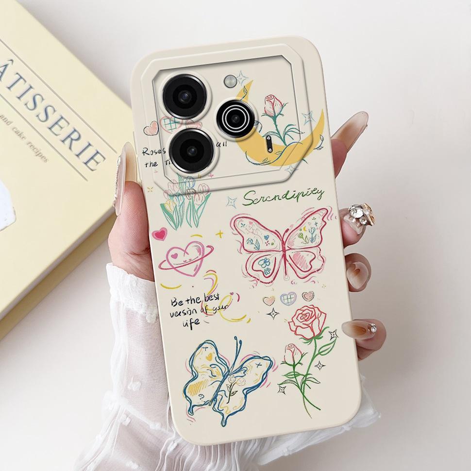 Phone Shell For Tecno Pova 6 Pro 5G Case LI9 Cute Animals Cases Soft Silicone TPU For Pova 6 Pova6 Pro Protector Cover 6.78"